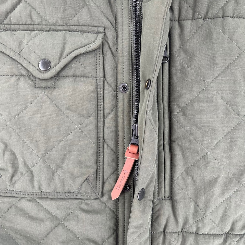 Relwen Quilted Insulated Tanker Jacket Mens M Dark Loden Green Huckberry Coat - Picture 3 of 11